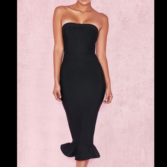 house of cb black dress